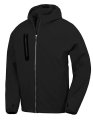 Heren Hoodie Softshell Jas Result R909X Zwart
